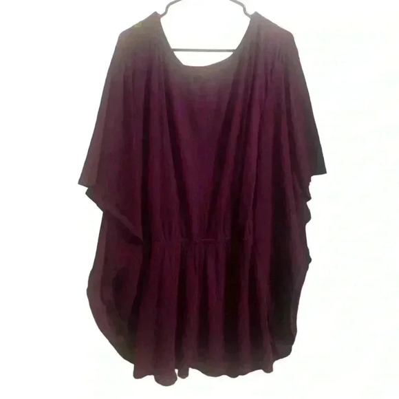 Lane Bryant Purple Floral Embroidered Top Size 26/28 - Picture 2 of 6